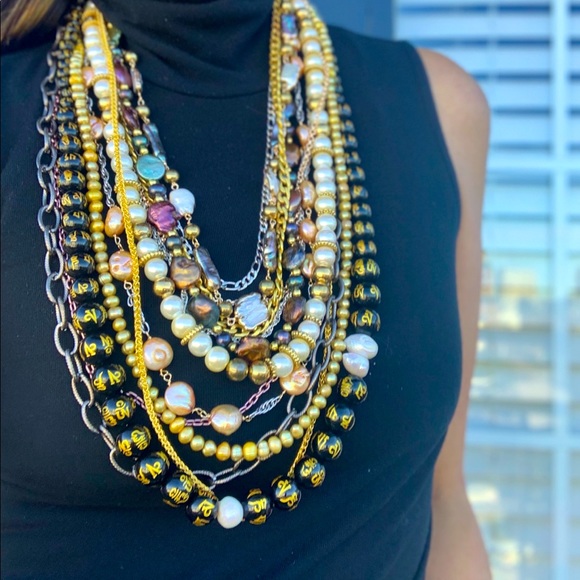 Handmade multi-strand necklace - Picture 1 of 11